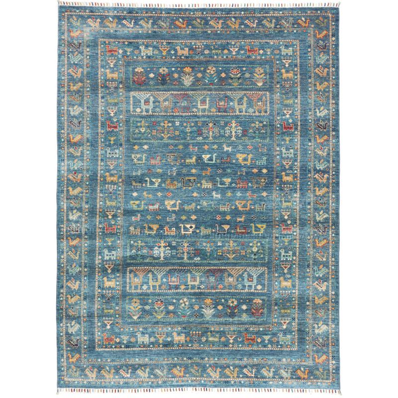 Rug Rubin Pakistan 170x230 Petrol Blue Multicol