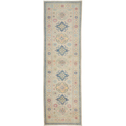 Rug Kazak Afghanistan 83x292 Beige Cream Denim