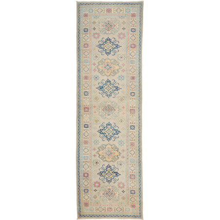 Rug Kazak Afghanistan 83x292 Beige Cream Denim