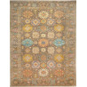 Rug Kazak Fine Pakistan 360x466 Grey Brown Gold