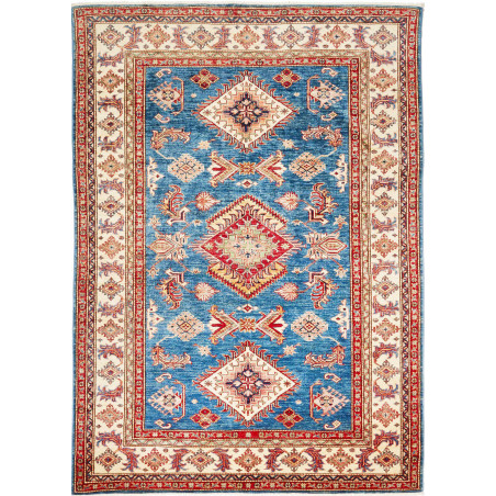 Rug Kazak Fine Pakistan 172x243 Blue Red Cream