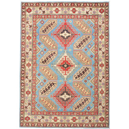 Hand Made Rug Kazak Pakistan 150x212 Light Blue