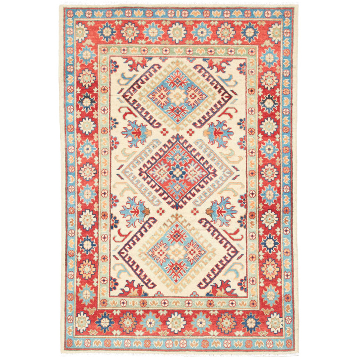 Tappeto Originale Kazak Pakistan 101x152 Avorio