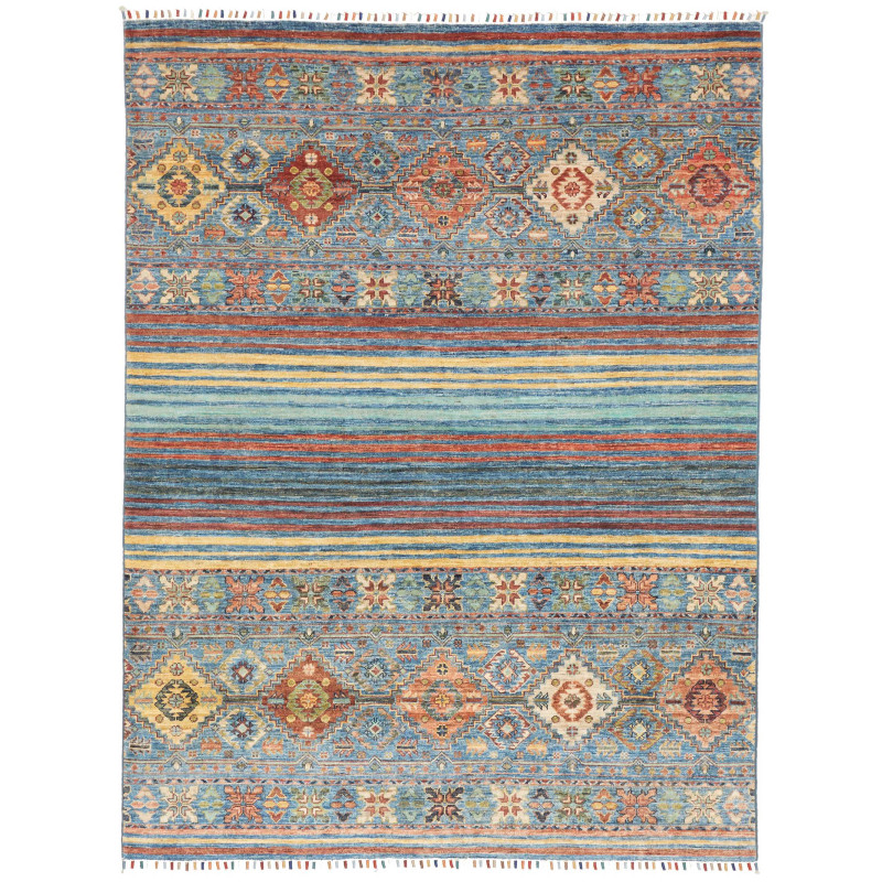 Rug Rubin Pakistan 152x203 Blue Orange Yellow T