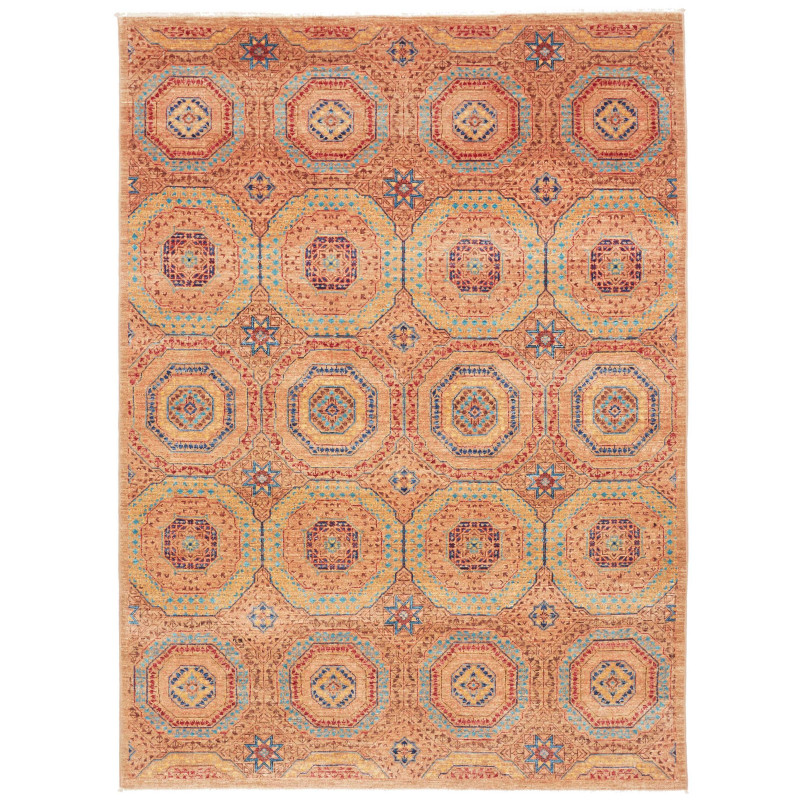 Rug Mamlouk Pakistan 149x207 Terracotta Blue Go