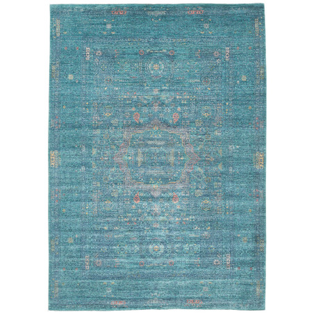 Rug Mamlouk Pakistan 209x298 Teal Petrol Accent