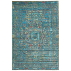 Rug Mamlouk Pakistan 201x304 Turquoise Gold Rus