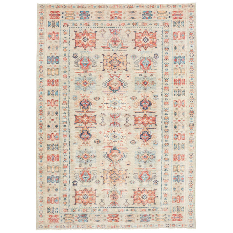 Rug Kazak Fine Pakistan 171x245 Beige Terracott