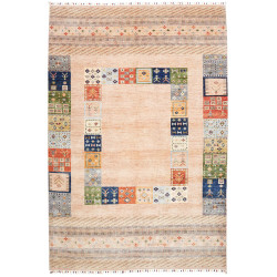 Rug Siva Pakistan 207x307 Sand Beige Dark Blue