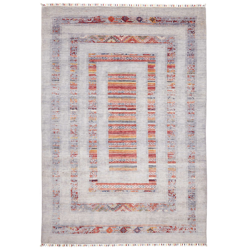 Rug Siva Pakistan 206x296 Light Grayish Blue Te