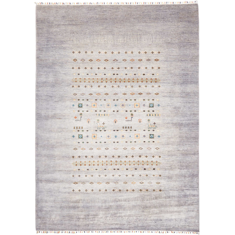 Rug Siva Pakistan 207x291 Pearl Grey Light Grey