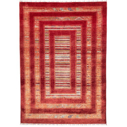 Rug Siva Pakistan 207x298 Red Orange Beige Blue