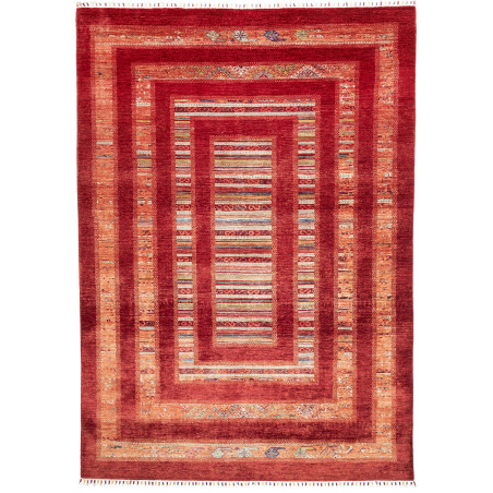 Rug Siva Pakistan 207x298 Red Orange Beige Blue