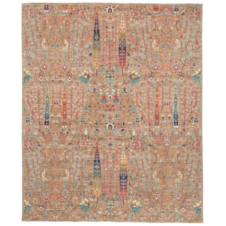 Rug Shahi Fine Pakistan 201x244 Taupe Beige Blu