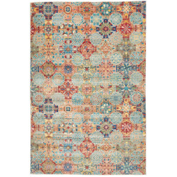 Rug Shahi Fine Pakistan 199x295 Blue Orange Red