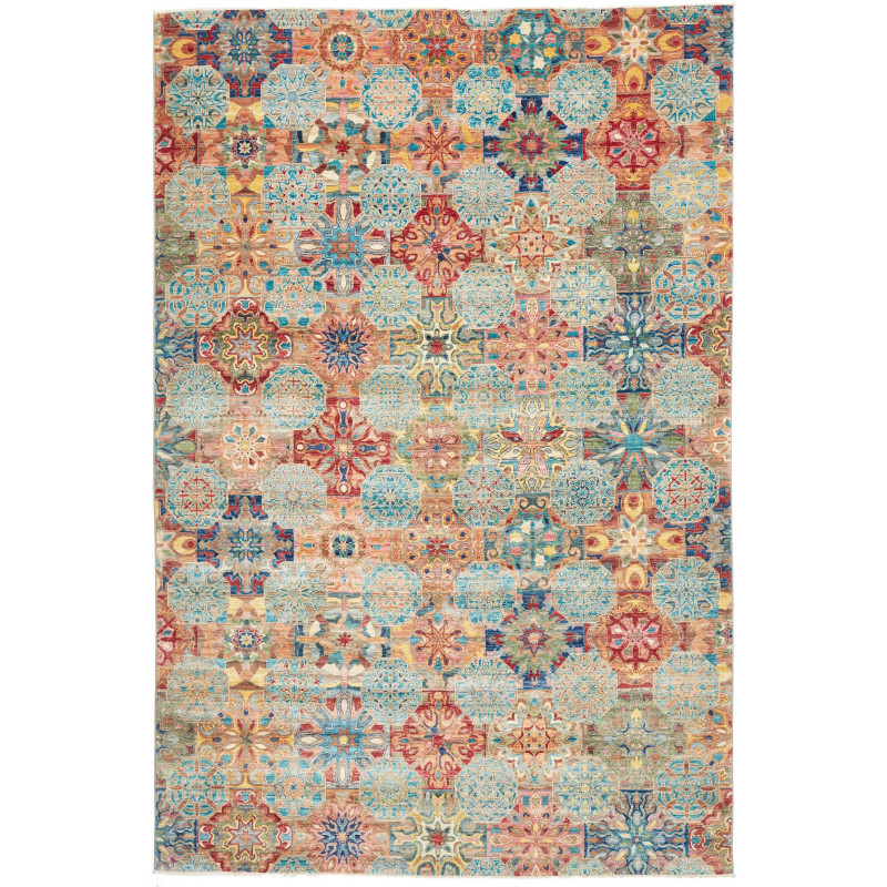 Rug Shahi Fine Pakistan 199x295 Blue Orange Red