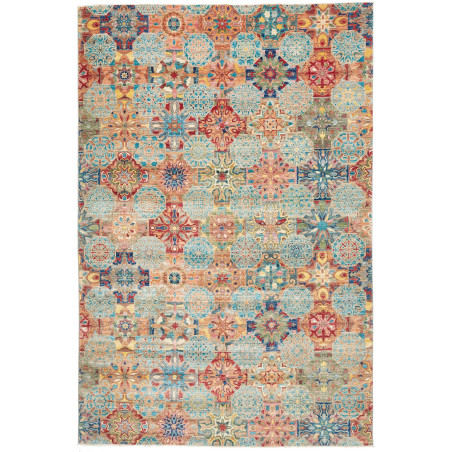 Rug Shahi Fine Pakistan 199x295 Blue Orange Red