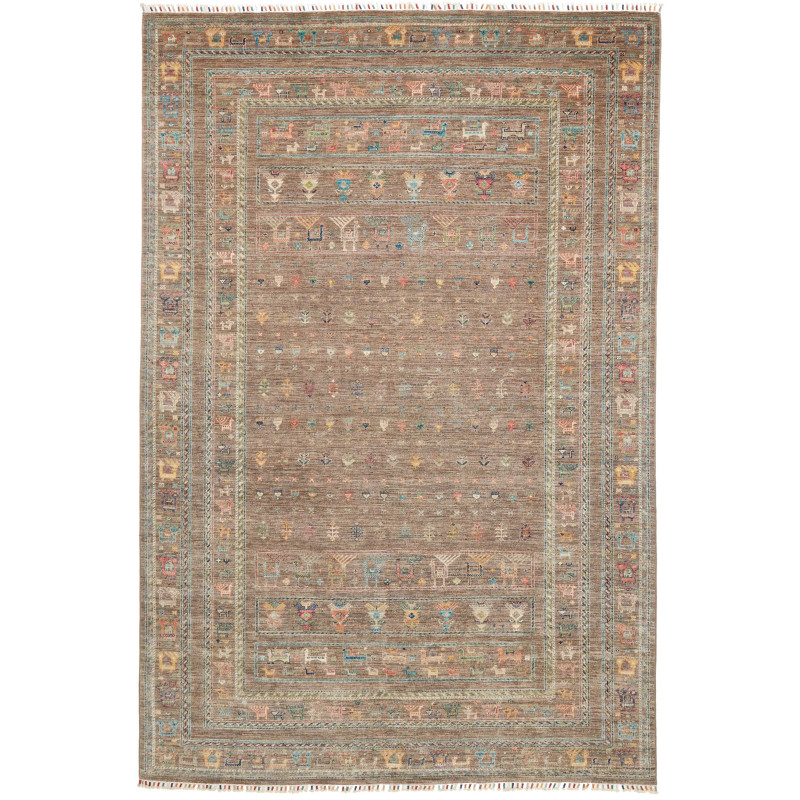 Rug Rubin Pakistan 201x298 Brown Taupe Pastel B