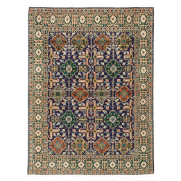 Hand Made Rug Tabriz Persia 100x138 Dark Blue G