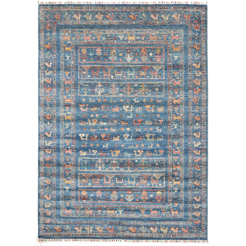 Rug Rubin Pakistan 169x235 Blue Terracotta Oran