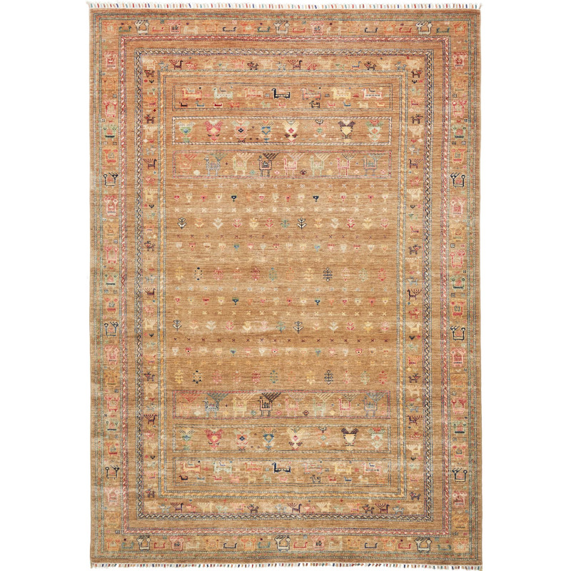 Rug Rubin Pakistan 202x288 Terracotta Brown Bei