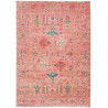 Rug Kazak Fine Pakistan 205x293 Coral Pink Blue