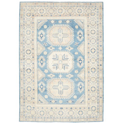 Rug Kazak Afghanistan 185x266 Sky Blue Cream Be