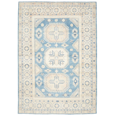 Rug Kazak Afghanistan 185x266 Sky Blue Cream Be