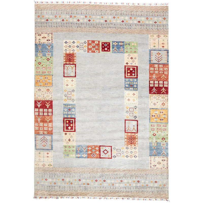 Rug Siva Pakistan 207x297 Dusty Blue Red Blue G