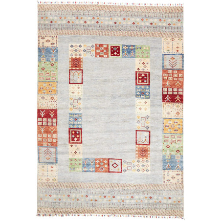 Rug Siva Pakistan 207x297 Dusty Blue Red Blue G