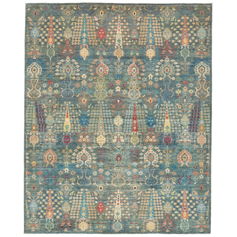 Rug Shahi Fine Pakistan 246x303 Teal Blue Red Y