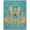 Rug Shahi Fine Pakistan 280x367 Turquoise Gold