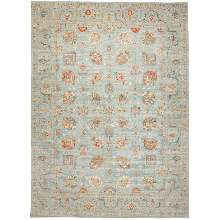 Rug Shahi Fine Pakistan 308x423 Muted Aqua Teal