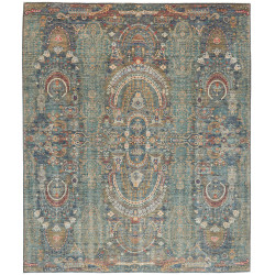Rug Shahi Fine Pakistan 250x304 Blue Green Teal