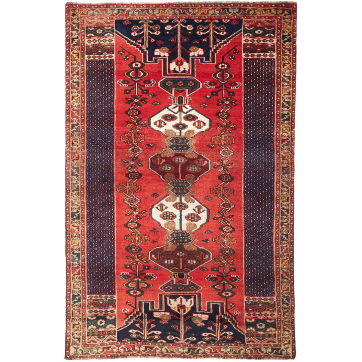 Tappeto Originale Shiraz Persia 163x260 Rosso B