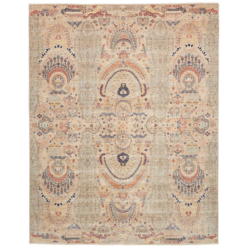 Rug Shahi Fine Pakistan 242x304 Beige Grey Sand