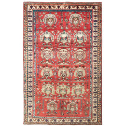 Hand Made Rug Shiraz Persia 155x240 Red Beige