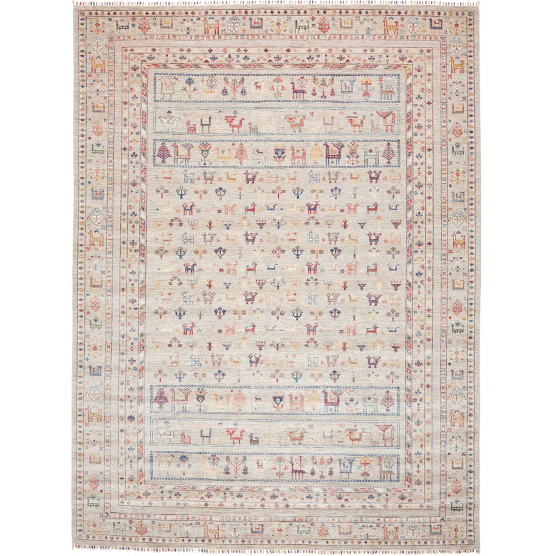 Rug Rubin Pakistan 248x329 Light Grey Beige Mut