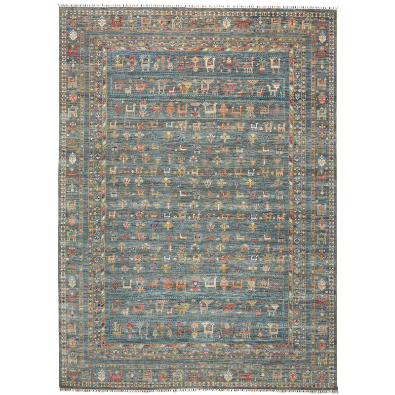 Rug Rubin Pakistan 249x350 Teal Blue Green Bric