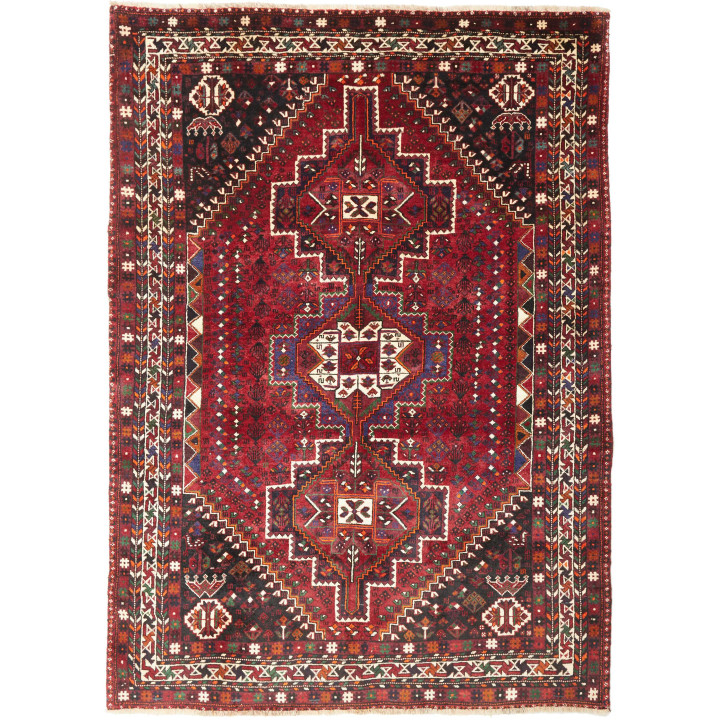 Tappeto Originale Shiraz Persia 186x260 Rosso S