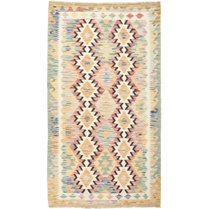 Hand Made Rug Kilim Afghanistan 104x187 Beige P