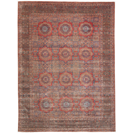 Rug Mamlouk Pakistan 270x366 Rust Red Brown Blu