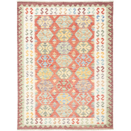 Hand Made Rug Kilim Afghanistan 133x173 Red Bei