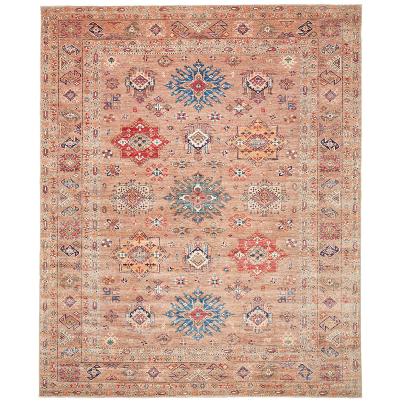 Rug Kazak Fine Pakistan 254x312 Earthy Brown Bl