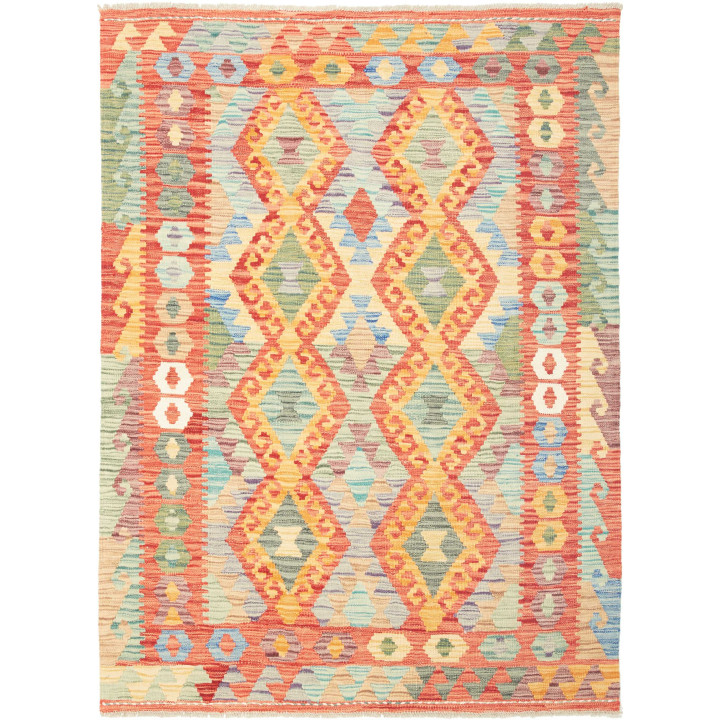 Hand Made Rug Kilim Afghanistan 128x171 Red Mul
