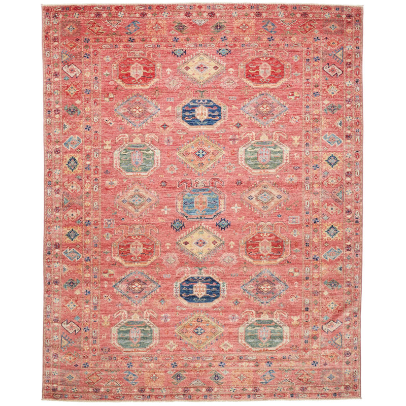 Rug Kazak Fine Pakistan 253x316 Rose Terracotta