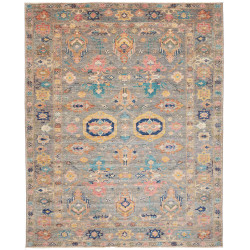 Rug Kazak Fine Pakistan 248x308 Grey Blue Turqu