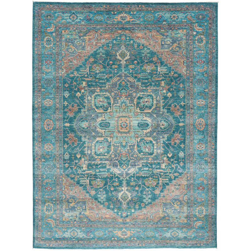 Rug Ziegler Fine Pakistan 241x321 Teal Terracot