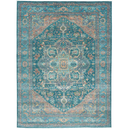 Rug Ziegler Fine Pakistan 241x321 Teal Terracot