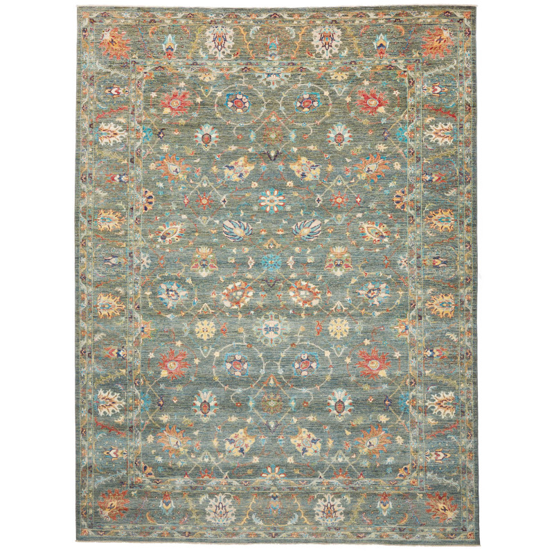 Rug Ziegler Fine Pakistan 276x369 Teal Green Re